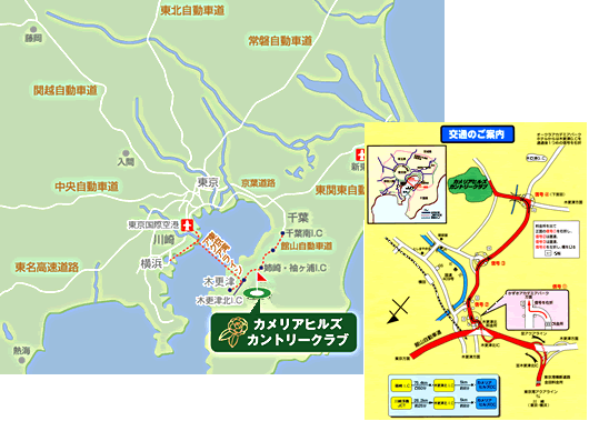 カメリアヒルズカントリークラブ－マップ